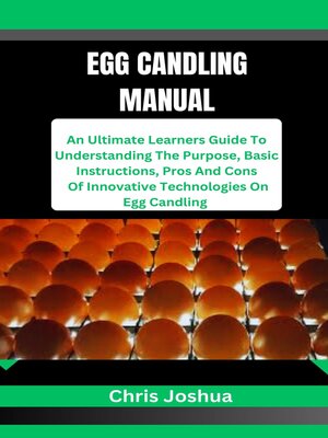 cover image of EGG CANDLING MANUAL